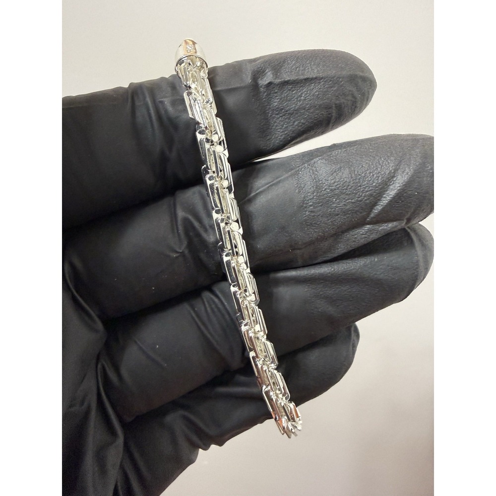 milano bracelet silver filled 8 inch 5mm stamped lobster clasp - Picture 6 of 8